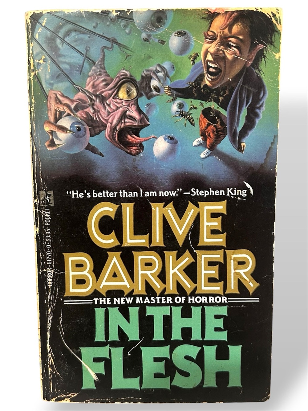 Clive Barker “In the Flesh” • Vintage Horror Paperback • 1980s Mass Market Book